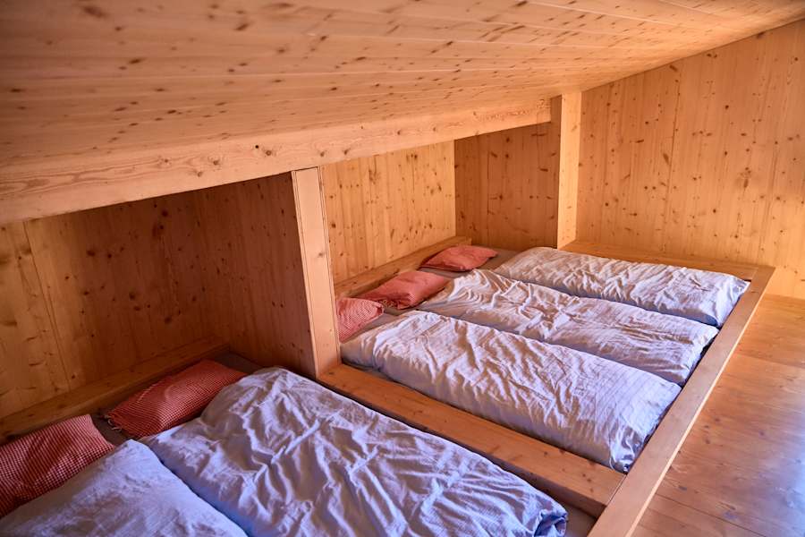 Zimmer auf der Rugghubelhütte