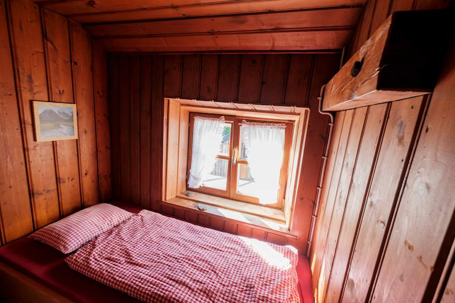 Einzelzimmer auf der Weilheimer Hütte