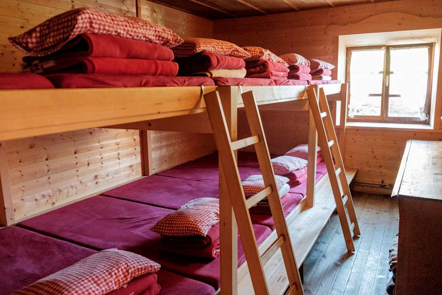 Zimmer auf der Weilheimer Hütte