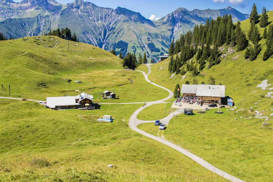 Berghaus Elsigenalp auf der schönen Alp