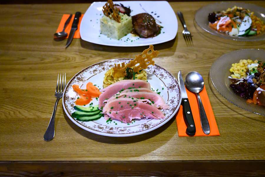 Speisen im Chalet du Soldat