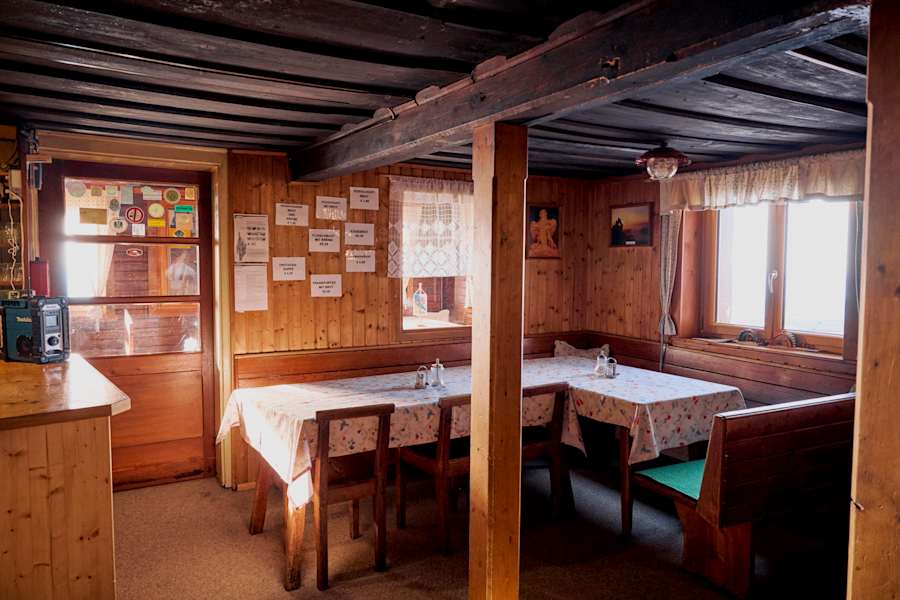Die Stube des Graf-Meran-Hauses.