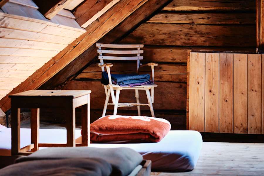 Ein Zimmer auf der Ignaz-Mattis-Hütte