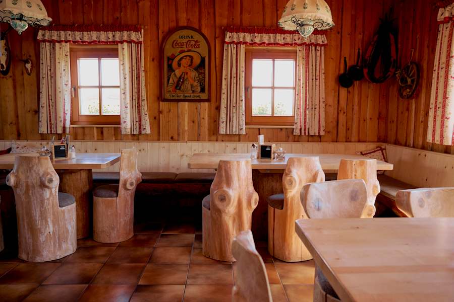 Die Stube der Michlbauerhütte.