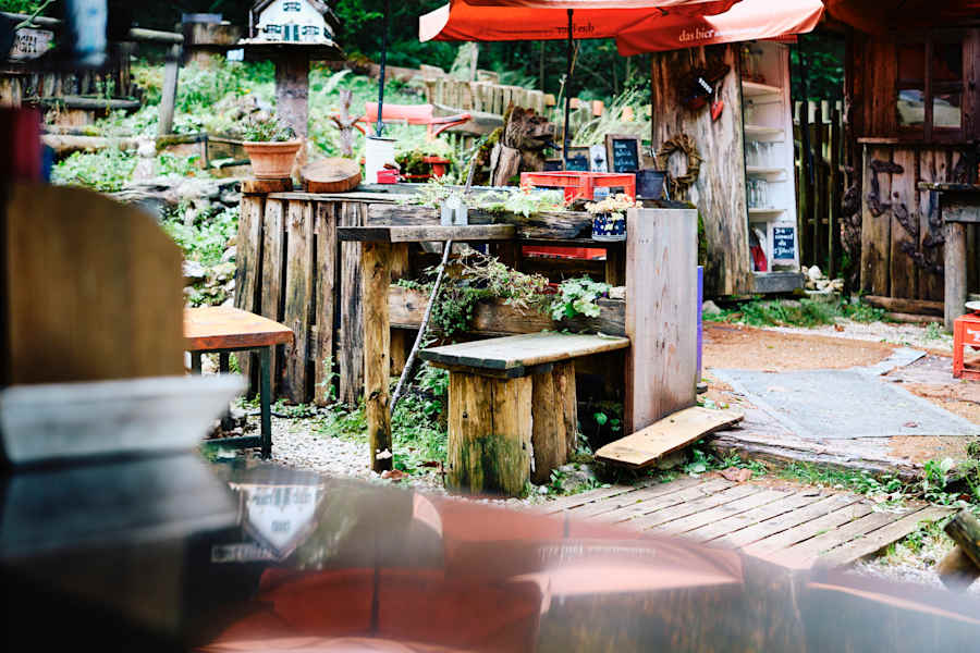 Der Gastgarten der Moaralm