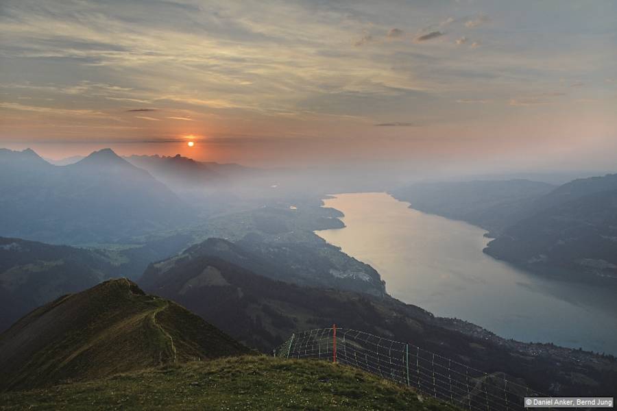 Sonnenuntergang auf dem Morgenberghorn.