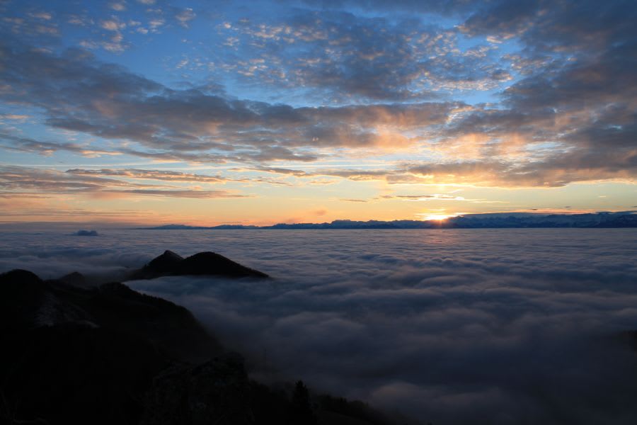 auch zu Inversionszeiten über den Wolken