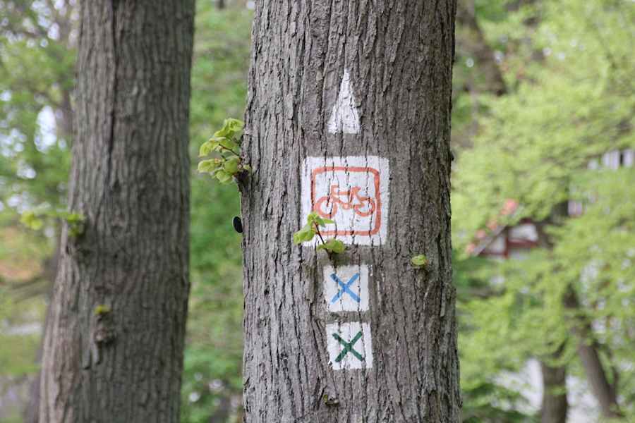 Markierung des Rundweges