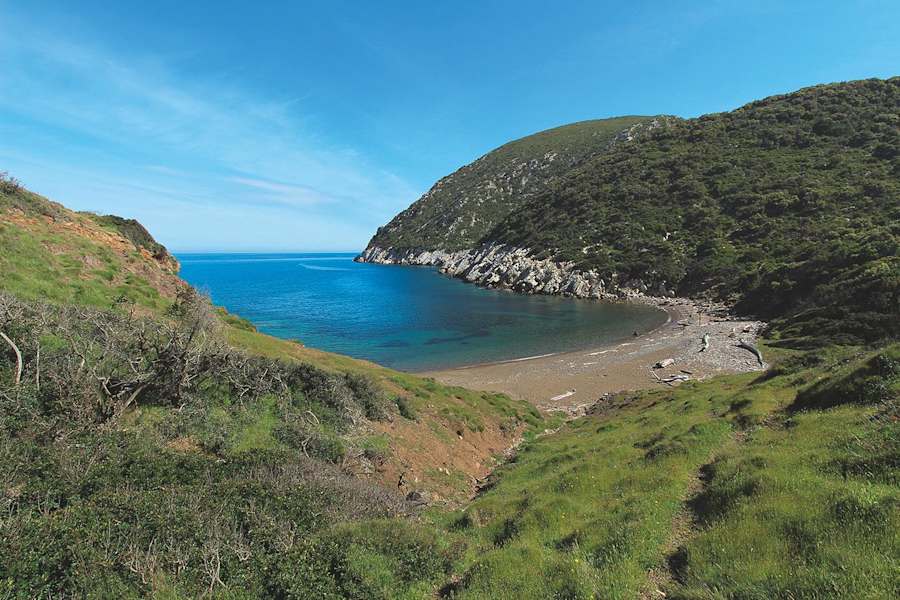 Die einsame Cala dell’Inferno auf Elba – zu Unrecht so benannt.