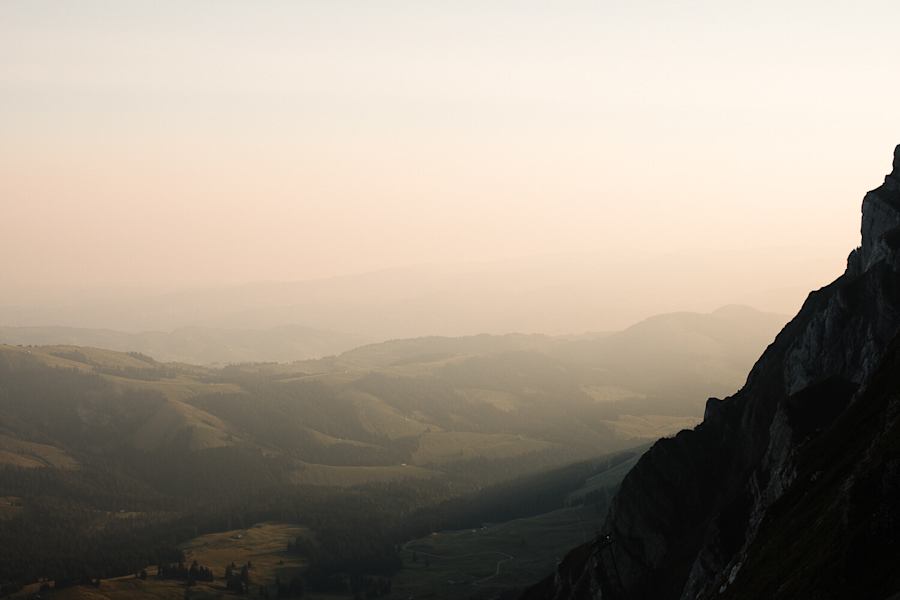 Aussicht vom Berggasthaus Tierwis