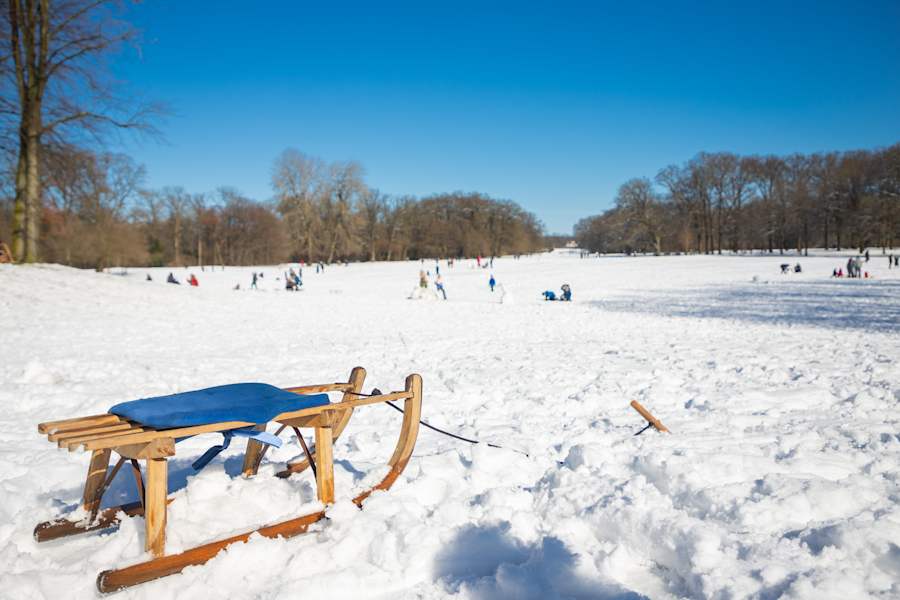 Rodeln in Bremen - hier im Bürgerpark