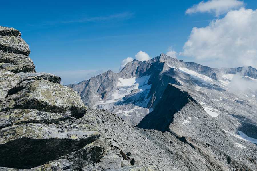 Blick auf Hochalmspitze vom Gipfel Säuleck