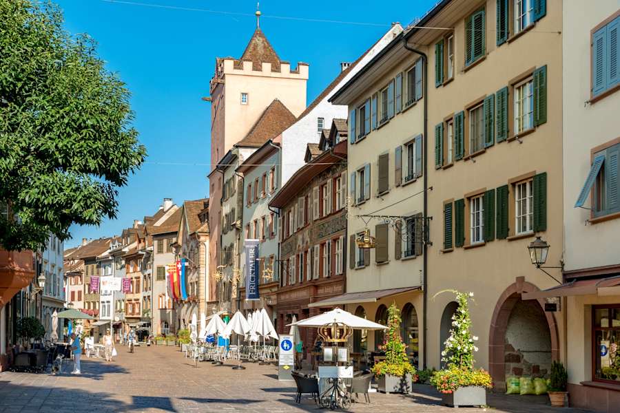 Ausgangspunkt des Fricktaler Höhenweges ist die hübsche Stadt Rheinfelden.