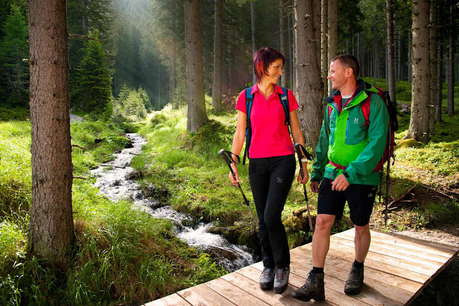 Unterwegs auf dem Wanderweg