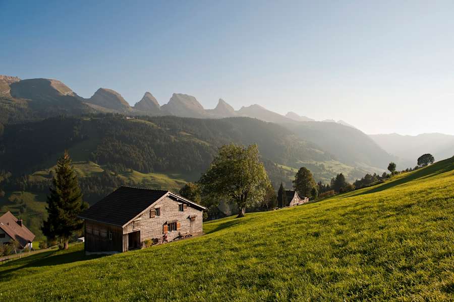 Blick auf die sieben Churfirsten