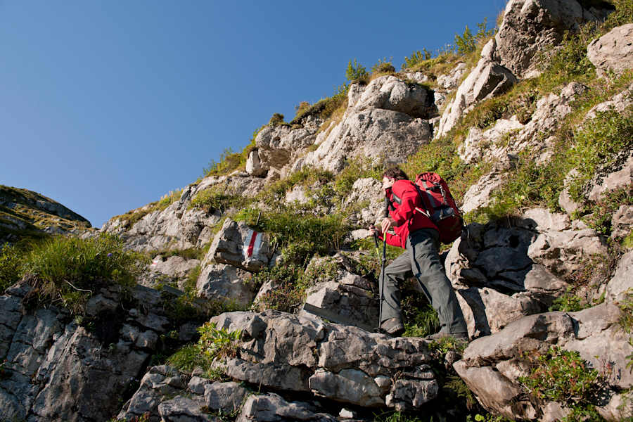 Auf der Wanderung von der Alp Sellamatt zum Schibenstoll