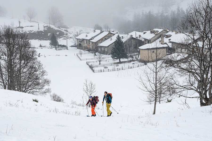 Start des Anstieges hinter Chialvetta.