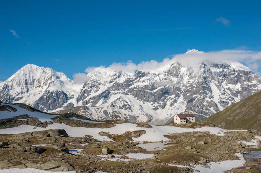 Tolles Panorama an der Düsseldorfer Hütte
