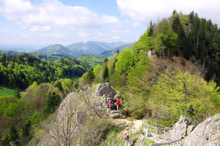 felsiger Aufschwung der Belchenflue