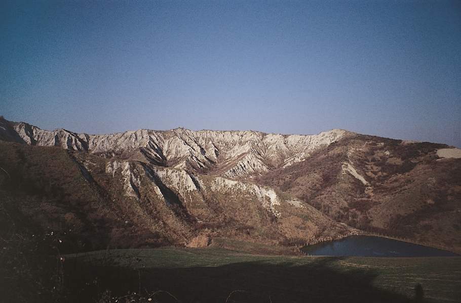 Blick auf das Erosionsgebiet