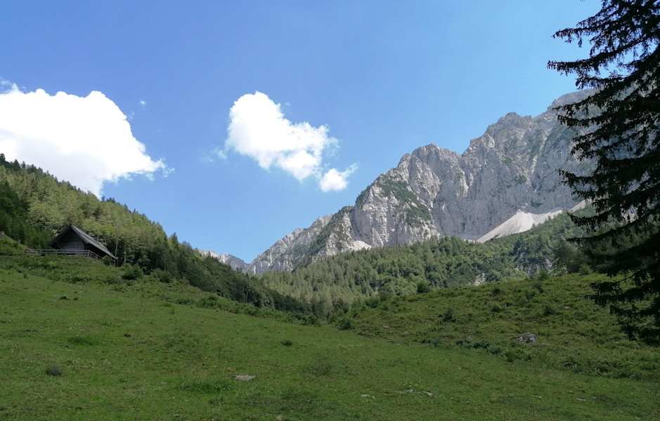 Malealm - Koschutamassiv mit Windhöhe (re.), Hohe Spitze, Lärchenberg