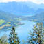 Blick auf den Mondsee und Attersee