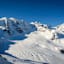 Persgletscher mit Piz Palue, Bellavistagruppe und Piz Bernina mit Biancograt (v. l. n. r.).