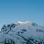 Das letzte Abendlicht auf Nordend (links) und Dufourspitze.