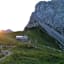 Kamniška koča mit Planajava - Morgensonne