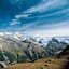 Blick von Sorebois auf Roc de la Vache (Bildmitte) und Weisshorn-Kette.