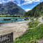 Der Achensee mit Schiff.