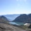 Blick vom Col de Susanfe nach Osten ins Wallis mit Matterhorn und Monte Rosa - vorne der Lac de Salanfe