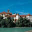 Ansicht von Füssen am Lechufer (Altes Schloss).