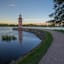 Leuchtturm Moritzburg am Abend