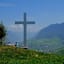 Zingel, Drachenflue Gipfelkreuz, rechts das Buochserhorn
