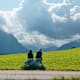 Durch die Buckelwiesen bei Klais auf die Goas-Alm