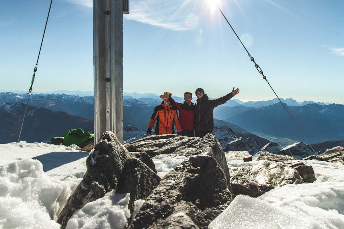 Gipfelfoto am Petzeck