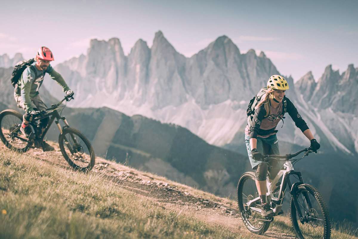 Downhill-Biker auf der Plose bei Brixen