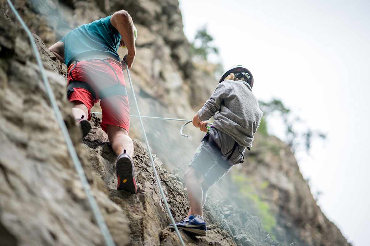 Kletterer in in Spiluck