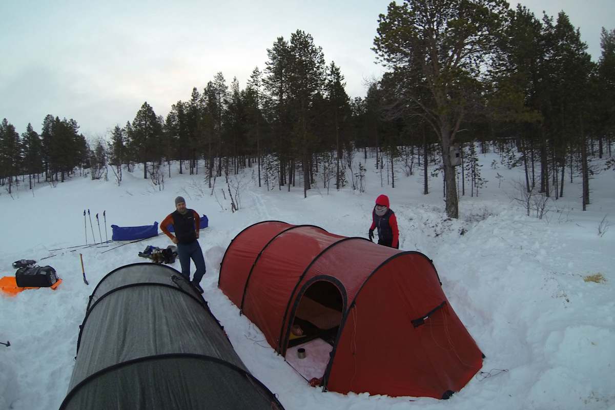 Skiwandern Inarisee Lappland