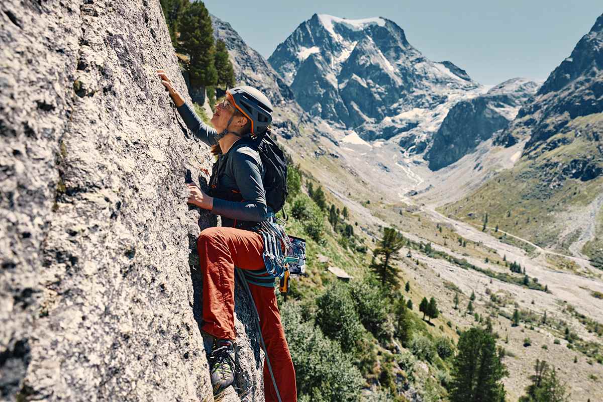 In der Vertikalen: Klettern im Val d’Hérens bei einzigartigem Bergpanorama.