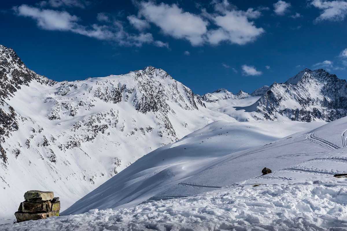 Schneeschuhtour Pforzheimer Hütte, Stubaier Alpen, Tirol