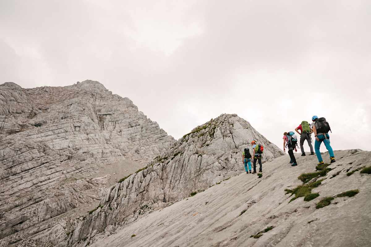 Klettertour auf das Hochtor (2.369 m) im Gesäuse