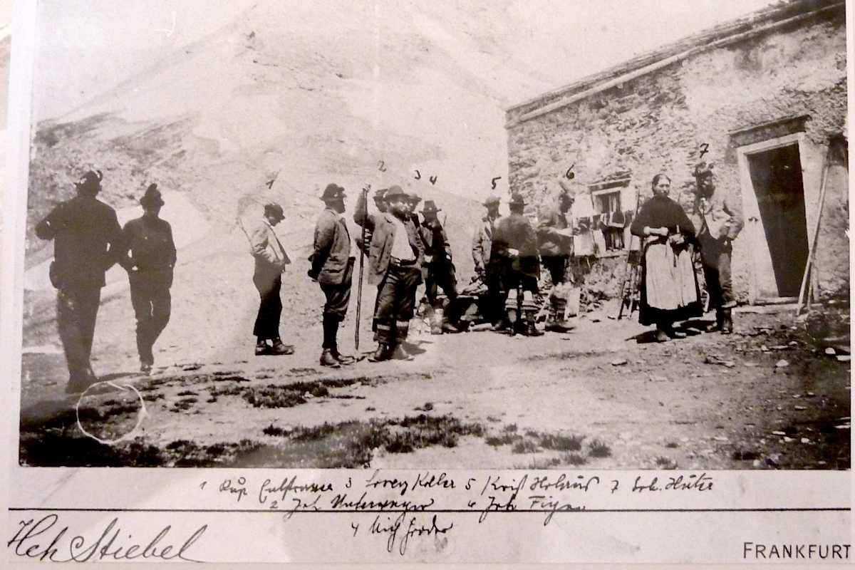 Um 1890 auf der Stüdlhütte