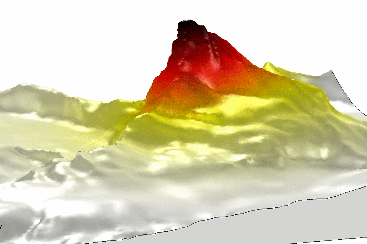 Matterhorn schwingt hin und her