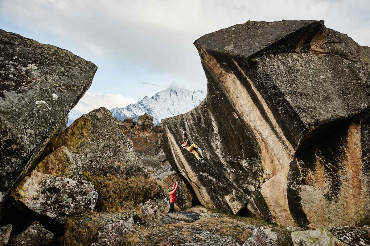 Bernd Zangerl klettert in Shangri-La