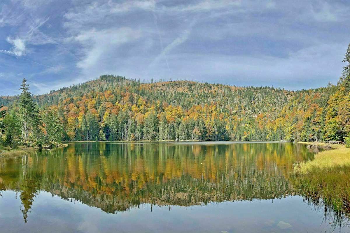 Der Rachelsee im Herbst
