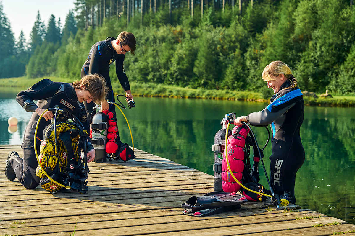 Alpenaquarium am Grüblsee für Taucher