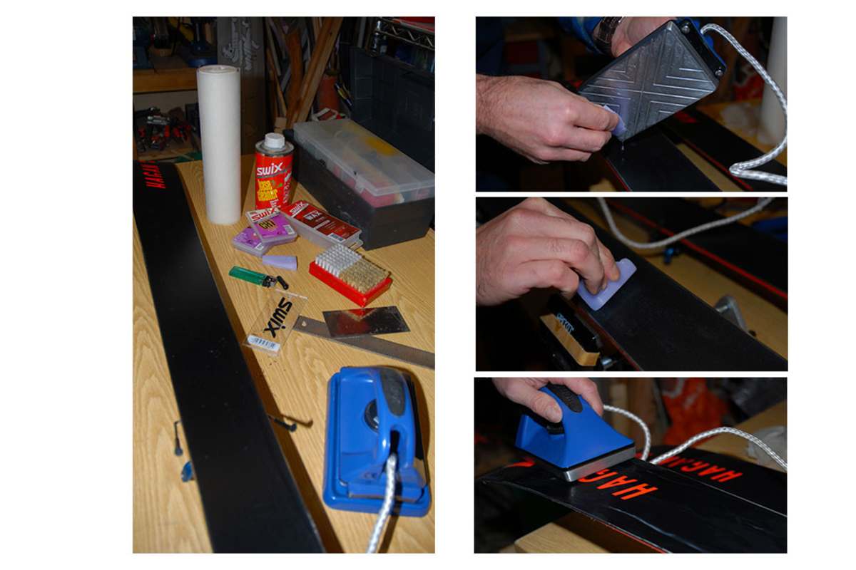 Skiwachs-Service: Wachs auftragen und bügeln