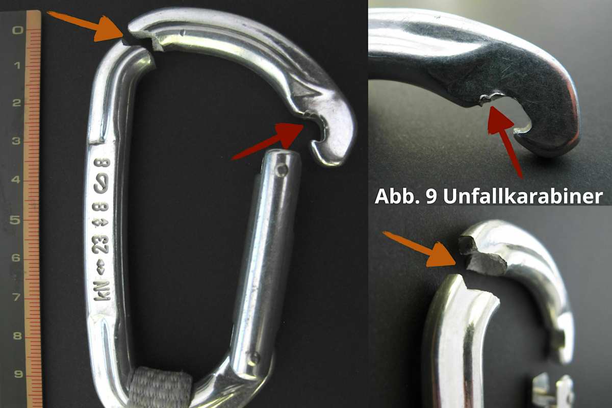 Alpin-Sachverständiger: Gutachten - Unfallkarabiner